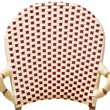 Bowery Hill Dining Side Chair in Beige and Red (Set of 2)