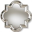 Bowery Hill Decorative Quatrefoil Wall Mirror in Silver
