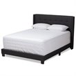 Bowery Hill Upholstered Fabric Tufted Queen Bed in Grey