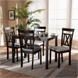 Bowery Hill 5 Piece Dining Set in Brown and Grey