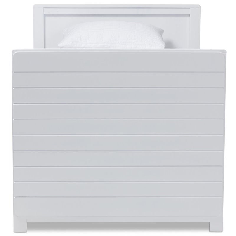 Bowery Hill Wood Storage Daybed with Trundle in White