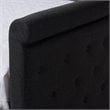 Bowery Hill Fabric Tufted Full Daybed with Trundle in Dark Gray