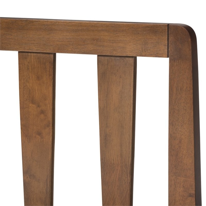 Bowery Hill Modern Wood Queen Spindle Storage Platform Bed in Walnut Brown