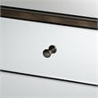 Bowery Hill 3 Drawer Mirrored Nightstand Table in Bronze