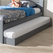 Bowery Hill Contemporary Twin Trundle in Gray
