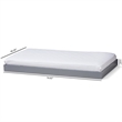 Bowery Hill Contemporary Twin Trundle in Gray