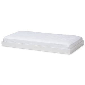 Bowery Hill Contemporary Twin Trundle in White