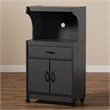 Bowery Hill Microwave Stand in Dark Grey