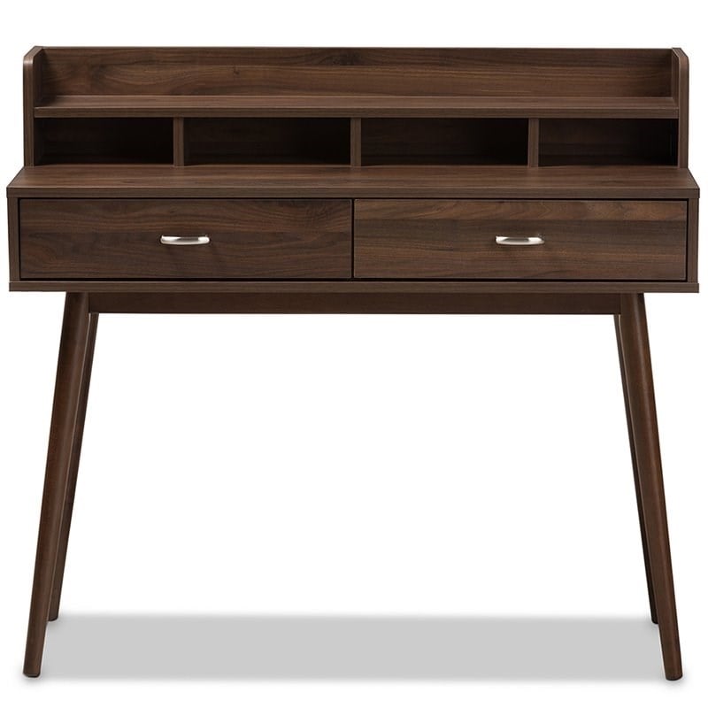 Bowery Hill Writing Desk in Walnut Brown