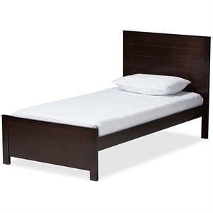 bowery hill twin platform bed in espresso