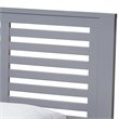 Bowery Hill Twin Slat Platform Bed in Gray