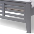 Bowery Hill Twin Slat Platform Bed in Gray