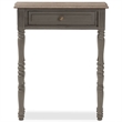Bowery Hill 1 Drawer Console Table in Brown
