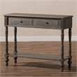 Bowery Hill 2 Drawer Console Table in Brown