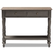 Bowery Hill 2 Drawer Console Table in Brown