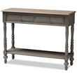 Bowery Hill 2 Drawer Console Table in Brown