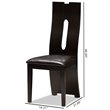 Bowery Hill Dining Side Chair in Brown (Set of 2)