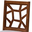 Bowery Hill Dining Side Chair in Walnut and Grey (Set of 2)