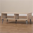 Bowery Hill Wood Coffee Table in Oak and Light Grey