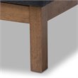 Bowery Hill Upholstered Twin Platform Bed in Dark Grey