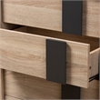 Bowery Hill Modern 5-Drawer Engineered Wood Chest in Light Oak Brown