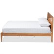 Bowery Hill Wood Full Panel Platform Bed in Oak and Pine