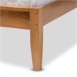 Bowery Hill Wood Full Panel Platform Bed in Oak and Pine