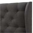 Bowery Hill King Winged Panel Headboard in Dark Gray