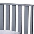 Bowery Hill Modern Twin Spindle Platform Bed with Trundle in Gray
