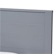Bowery Hill Modern Twin Platform Panel Bed with Trundle in Gray