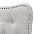 Bowery Hill Modern Tufted Queen Panel Headboard in Grayish Beige