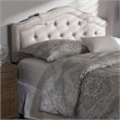 Bowery Hill Modern Tufted Full Panel Headboard in Grayish Beige