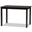 Bowery Hill Contemporary 5 Piece Dining Set in Dark Brown