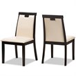Bowery Hill Modern 5 Piece Dining Set in Beige and Dark Brown