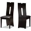 Bowery Hill Modern 5 Piece Dining Set in Dark Brown