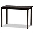 Bowery Hill Modern 5 Piece Dining Set in Dark Brown