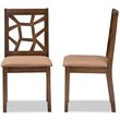 Bowery Hill Dining Side Chair in Light Brown (Set of 2)