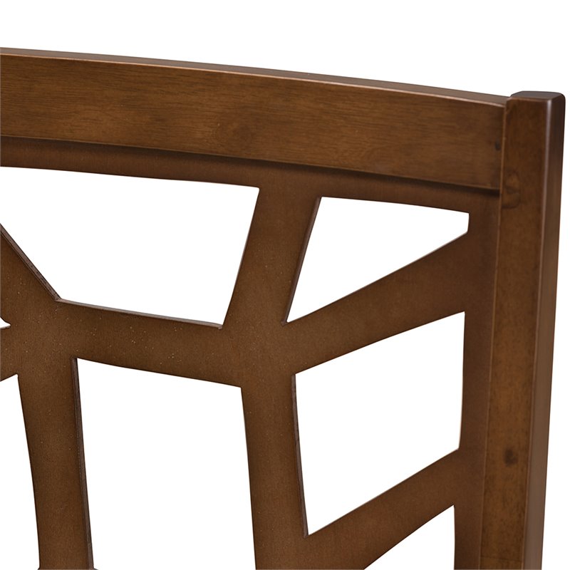Bowery Hill Dining Side Chair in Light Brown (Set of 2)