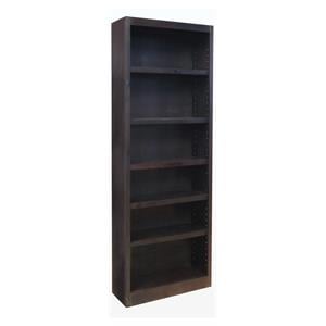 Bowery Hill Traditional 84&quot Tall 6-Shelf Wood Bookshelf Bookcase in Espresso