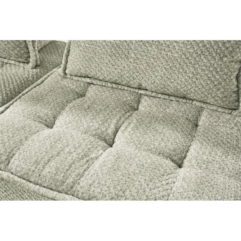 Bowery Hill Contemporary Taupe Modular Accent Chair