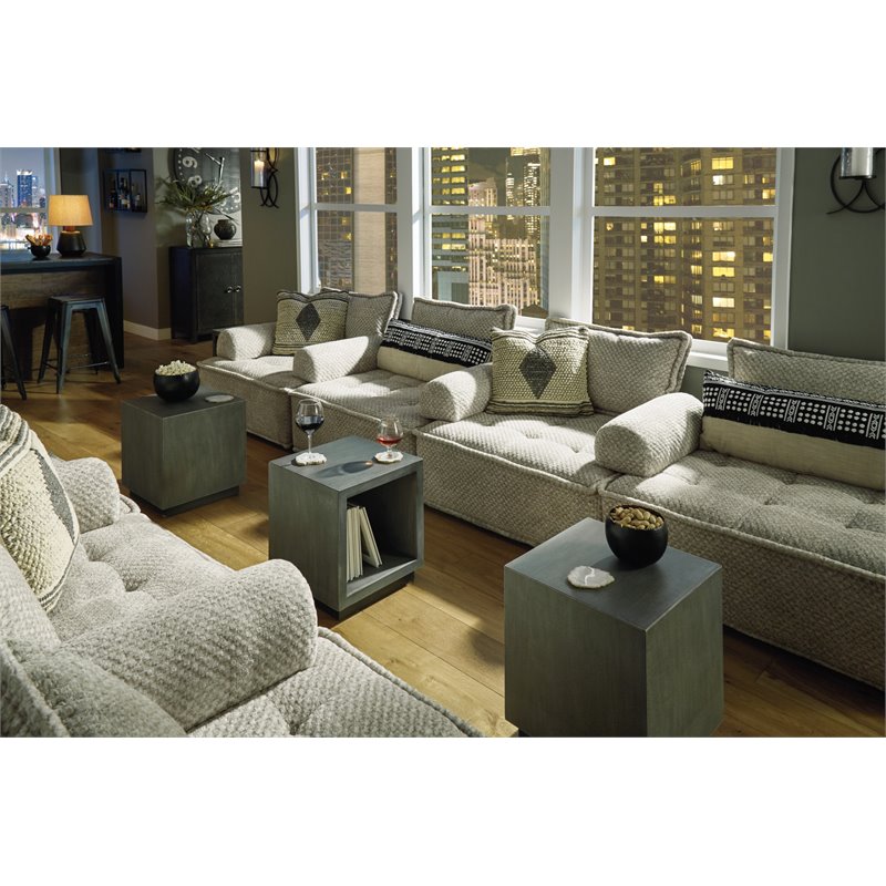 Bowery Hill Contemporary Taupe Modular Accent Chair