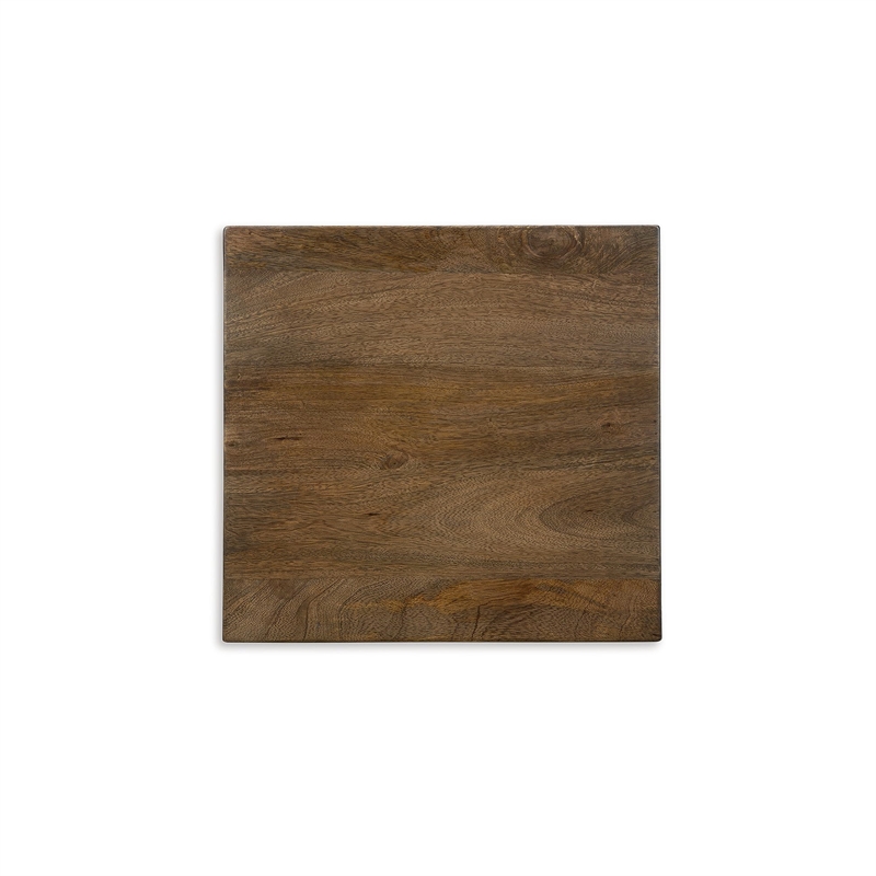 Bowery Hill Brown and Gunmetal Accent Table