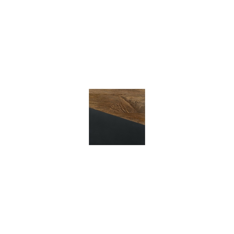 Bowery Hill Brown and Gunmetal Accent Table