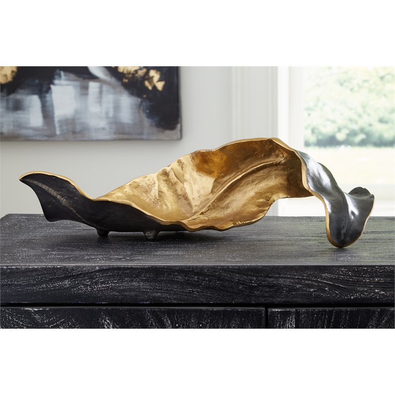 Bowery Hill Black/Gold Finished Sculpture