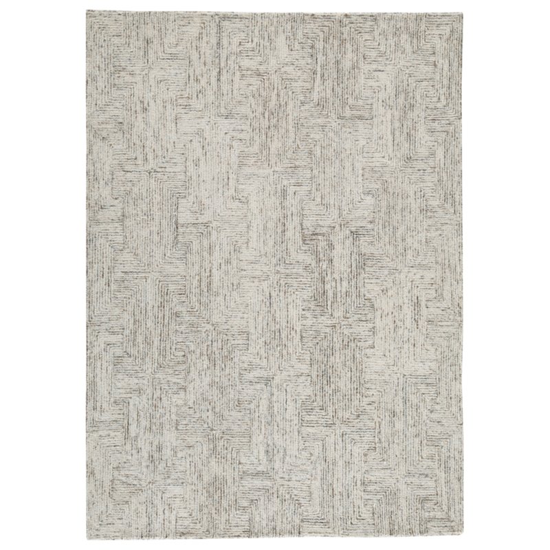 BOWERY HILL Multi-Colored Hand-Tufted Wool Blend Area Rug 