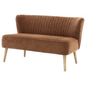 bowery hill contemporary cognac accent bench