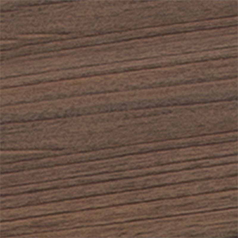 Bowery Hill Brown and Black 5 Shelf Bookcase