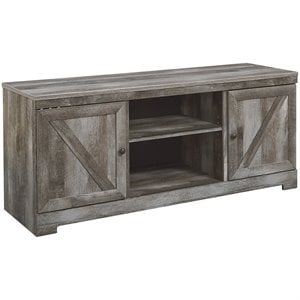 Bowery Hill 63&quot TV Stand with Fireplace in Gray