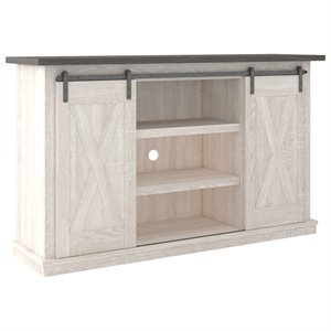 Bowery Hill 54&quotFarmhouse TV Stand in Two Tone