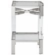 Bowery Hill Clear Acrylic and Silver Accent Table